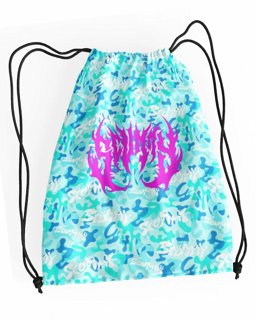 Scummy Bears OISHI - GLAMOFLAGE (AOI) - DRAWSTRING SCUMBAG BACKPACKS
