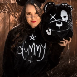Scummy Bears SCUMBAG BACKPACK - FUZZY THINGZZ (BLACK) BACKPACKS