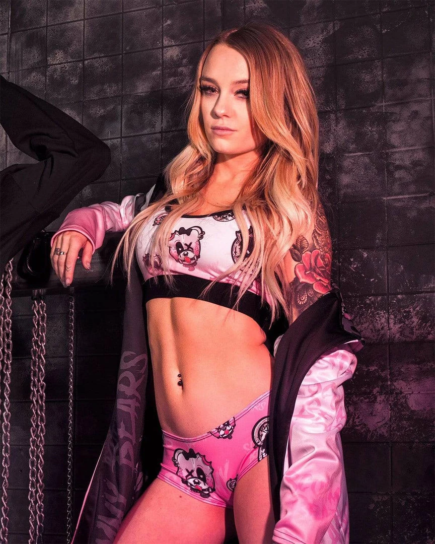 Scummy Bears BONDAGE BEARS (GOTH AF) - BOOTY SHORTS (BABYDOLL PINK)