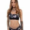 Scummy Bears CLOTHES AND STUFF BONDAGE BEARS (GOTH AF) - SPORTS BRA (BLACK)