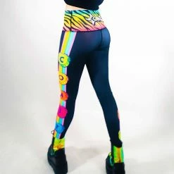 BOTTOMS & LEGGINGS COM3T X SCUMMY BEARS - SPACE KANDI - HIGH WAISTED LEGGINGS