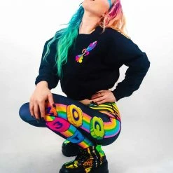 BOTTOMS & LEGGINGS COM3T X SCUMMY BEARS - SPACE KANDI - HIGH WAISTED LEGGINGS