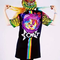 COM3T X SCUMMY BEARS - SPACE KANDI - LONG TEE (STREET CUT) T-SHIRTS & TANKS