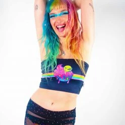 T-SHIRTS & TANKS COM3T X SCUMMY BEARS - SPACE KANDI - 4-WAY REVERSIBLE TUBE TOP