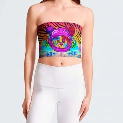 T-SHIRTS & TANKS COM3T X SCUMMY BEARS - SPACE KANDI - 4-WAY REVERSIBLE TUBE TOP