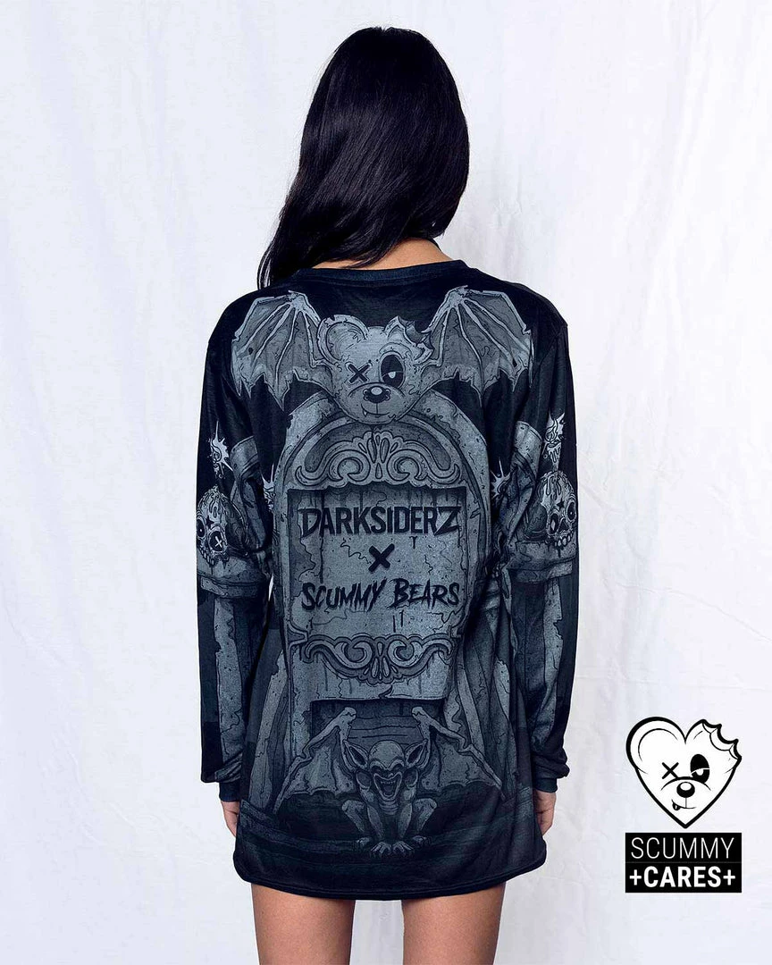 T-SHIRTS & TANKS DARKSIDERZ X SCUMMY BEARS - DARK VISIONZ - LONG SLEEVE TEE