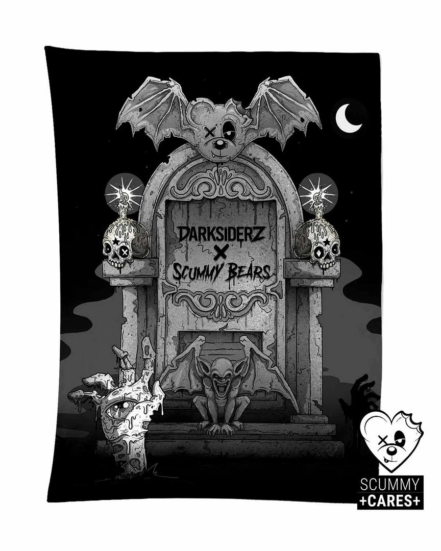 DARKSIDERZ X SCUMMY BEARS - DARK VISIONZ - TAPESTRY TAPESTRIES