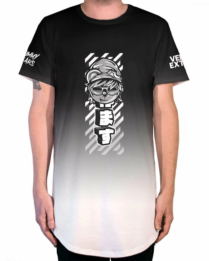 DION TIMMER X SCUMMY BEARS - GLITCHTECH - LONG TEE