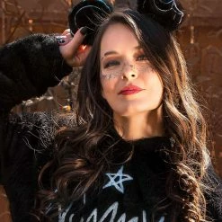 Scummy Bears SCUMMY EARS HEADBAND - FUZZY THINGZZ (BLACK)