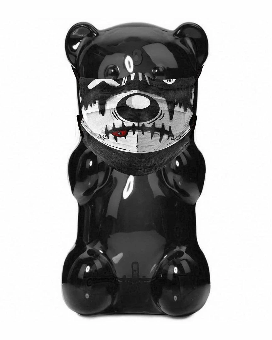 Scummy Bears GOTH BEAR - FACE MASK ACCESSORIES
