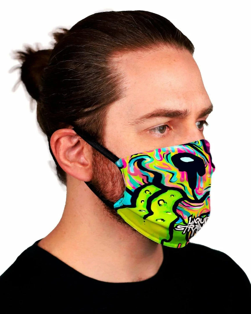 LIQUID STRANGER X SCUMMY BEARS - LAVA - FACE MASK ACCESSORIES