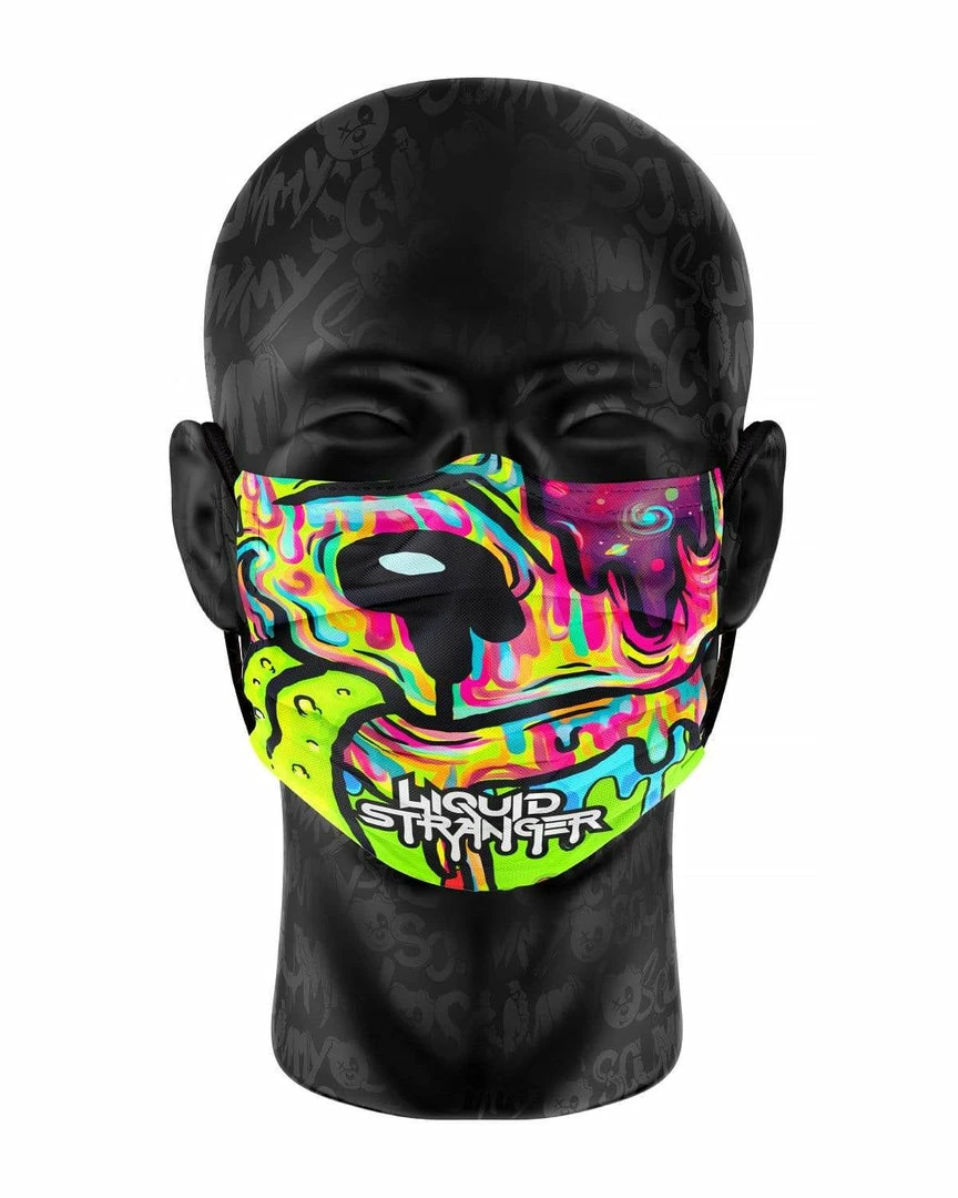 LIQUID STRANGER X SCUMMY BEARS - LAVA - FACE MASK ACCESSORIES