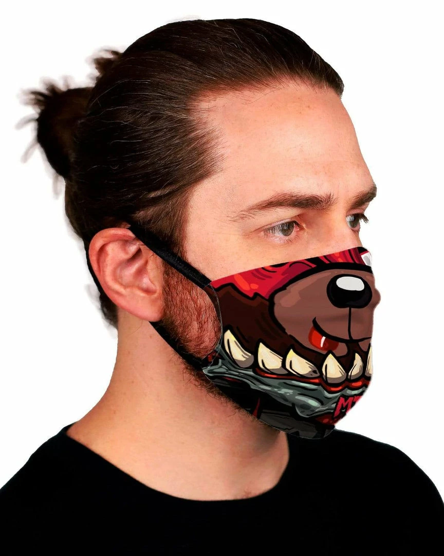 MIDNIGHT TYRANNOSAURUS X SCUMMY BEARS - FACE MASK ACCESSORIES
