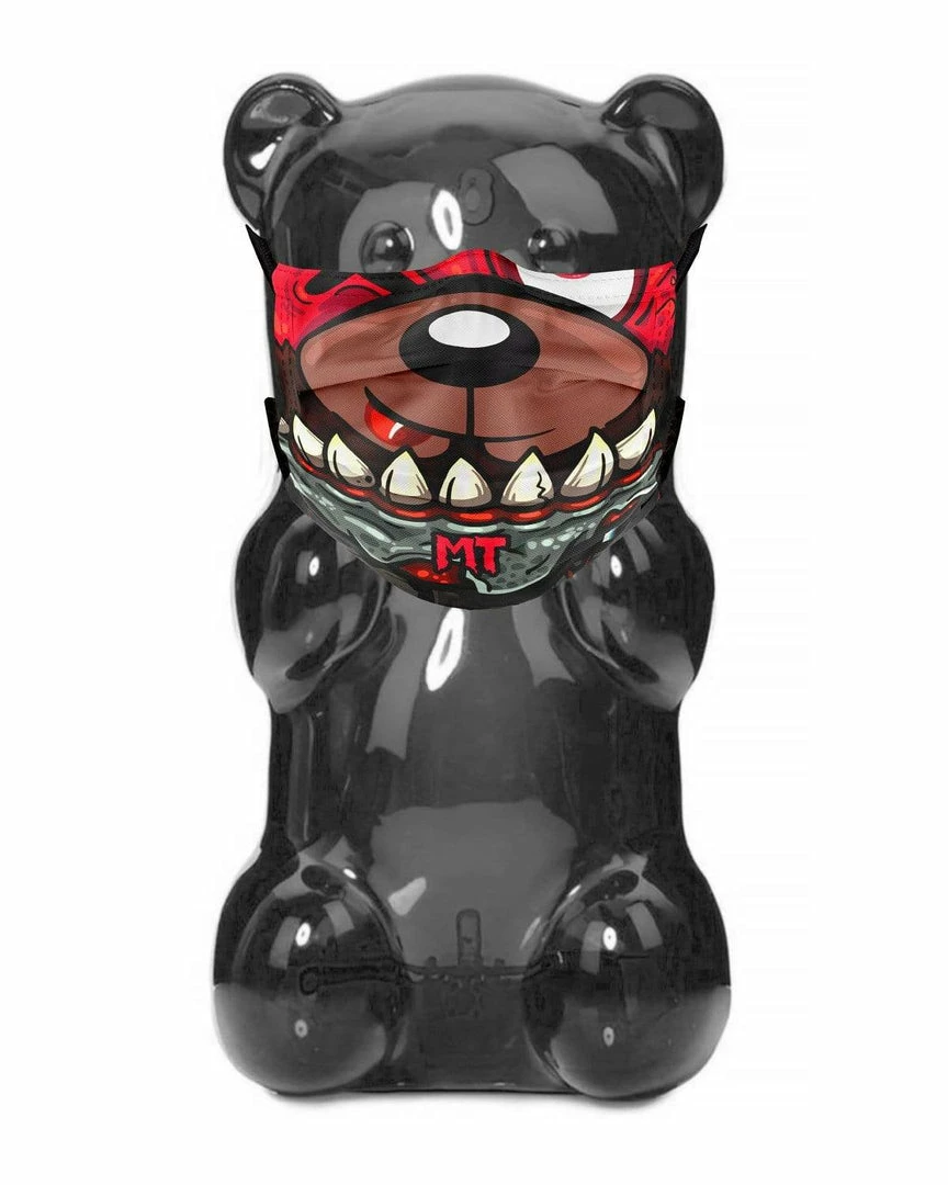 MIDNIGHT TYRANNOSAURUS X SCUMMY BEARS - FACE MASK ACCESSORIES