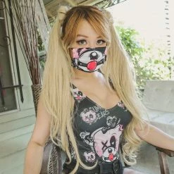 Scummy Bears SCUMMY CARES - BRATTY BEAR - FACE MASK