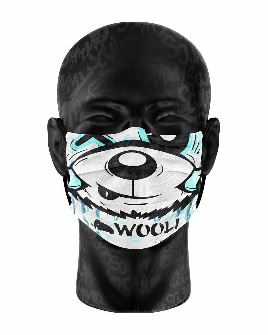 WOOLI X SCUMMY BEARS - CHILL OUT - FACE MASK ACCESSORIES