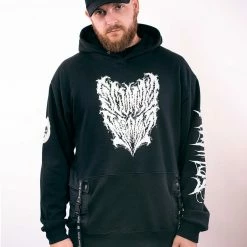 Scummy Bears CLOTHES AND STUFF GOTH AF - SCREAMO GOTH TECH HOODIE