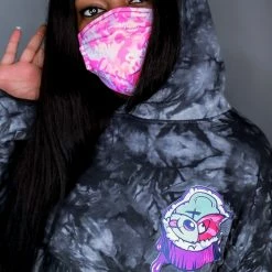 Scummy Bears OISHI - TWISTED TONKOTSU - TIE-DYE HOODIE