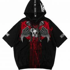 SULLIVAN KING X SCUMMY BEARS - SPINE COLLECTOR - SHORT SLEEVE TECH HOODIE CLOTHES AND STUFF