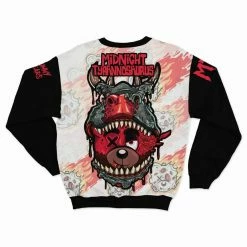 MIDNIGHT TYRANNOSAURUS X SCUMMY BEARS - FIRESTORM - CREW PULLOVER CLOTHES AND STUFF