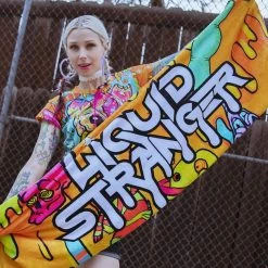 ACCESSORIES LIQUID STRANGER X SCUMMY BEARS - WEIRD & WONDERFUL - SOFT AF BLANKET