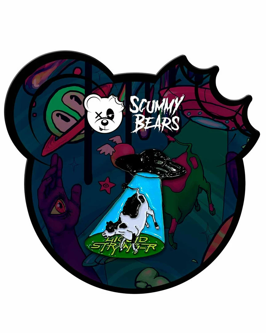 LIQUID STRANGER X SCUMMY BEARS - COWSPIRACY (MOONLIGHT) - PIN ACCESSORIES