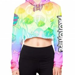 CLOTHES AND STUFF PROTOHYPE X SCUMMY BEARS - CROP HOODIE