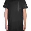 Scummy Bears CLOTHES AND STUFF SEANCE (GOTH AF) - LONG TEE (BLACKED OUT)