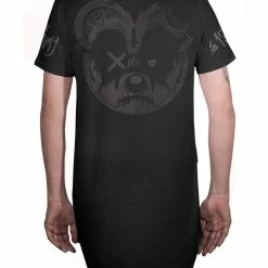 Scummy Bears CLOTHES AND STUFF SEANCE (GOTH AF) - LONG TEE (BLACKED OUT)