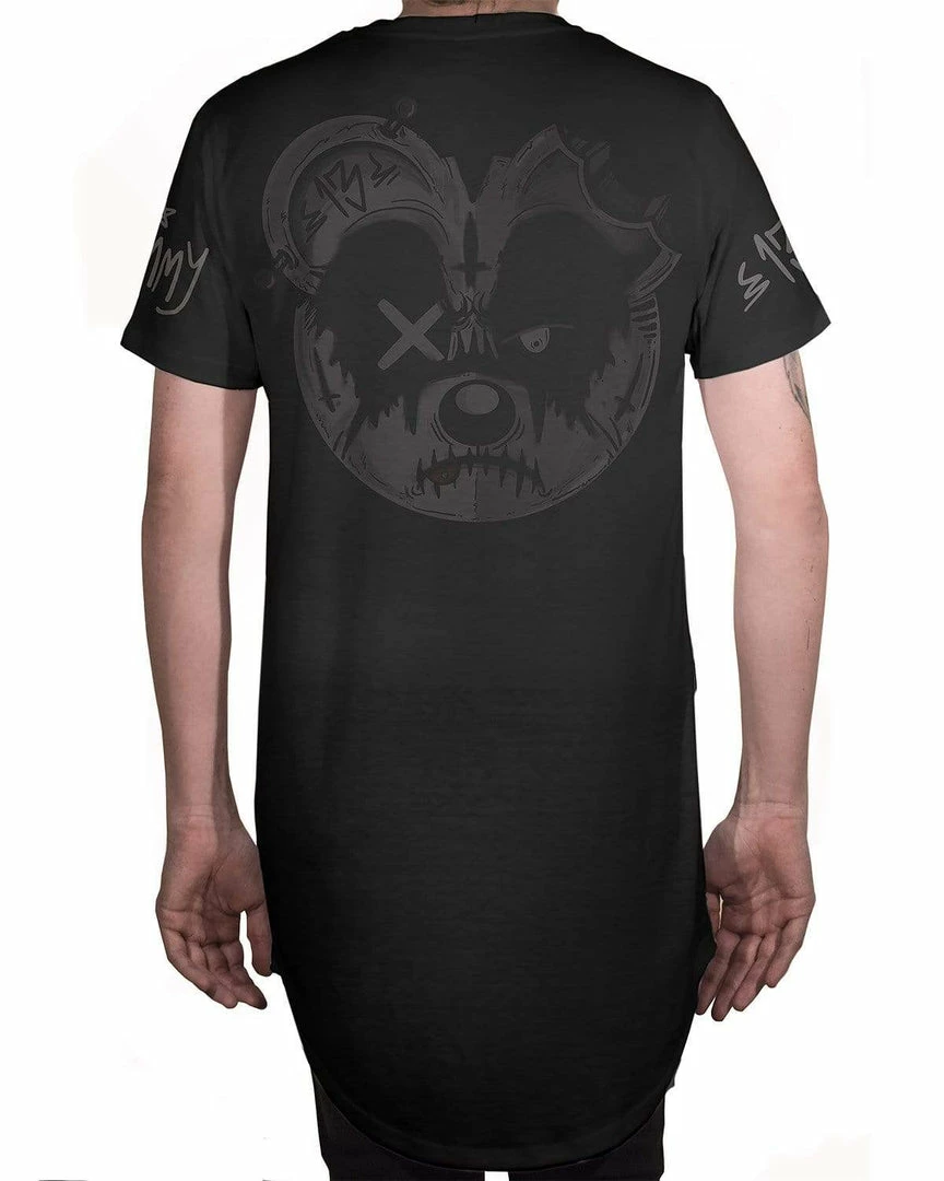 Scummy Bears CLOTHES AND STUFF SEANCE (GOTH AF) - LONG TEE (BLACKED OUT)