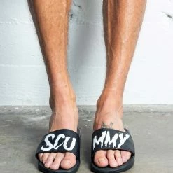 Scummy Bears BACKPACKS SCUMMY SLIDES (BLACK)