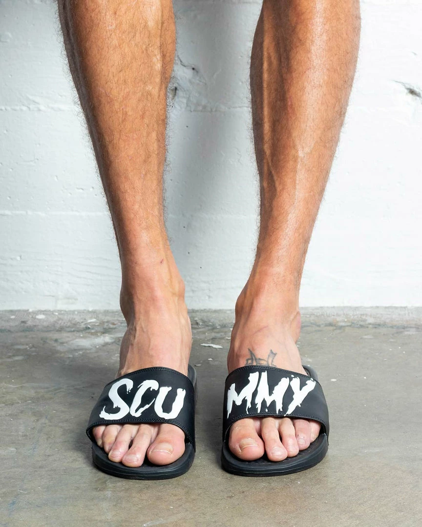 Scummy Bears BACKPACKS SCUMMY SLIDES (BLACK)