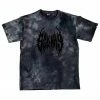 Scummy Bears BEAR METAL (BLACK ON BLACK) - TIE-DYE BOXY TEE