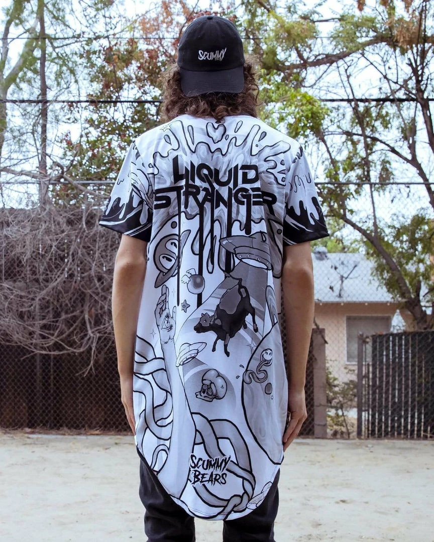 LIQUID STRANGER X SCUMMY BEARS - WEIRD & WONDERFUL (NIGHT) - LONG TEE