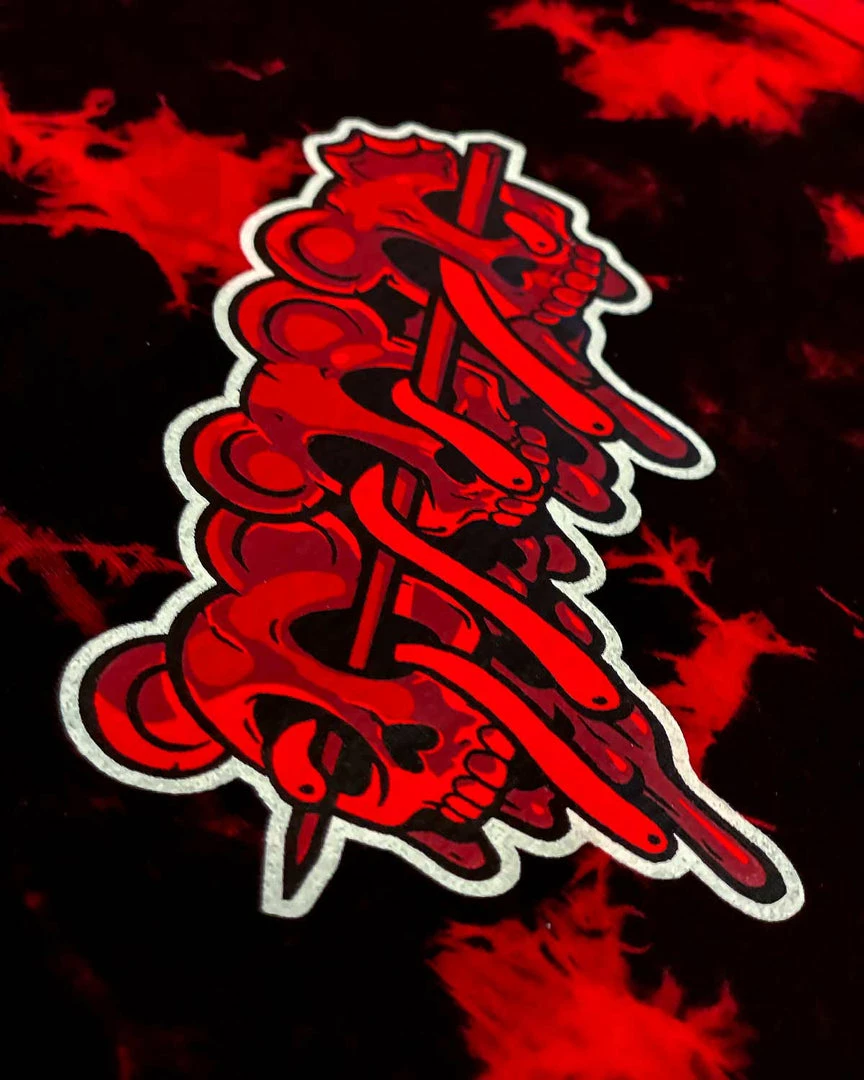 Scummy Bears OISHI - FRENCH FRIED POTETO (GOSU) - TIE-DYE LONG TEE CLOTHES AND STUFF