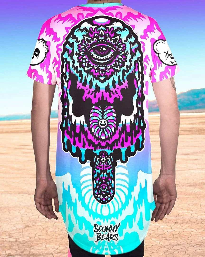 Scummy Bears POPSISKULLS - MELTED DREAMS - LONG TEE