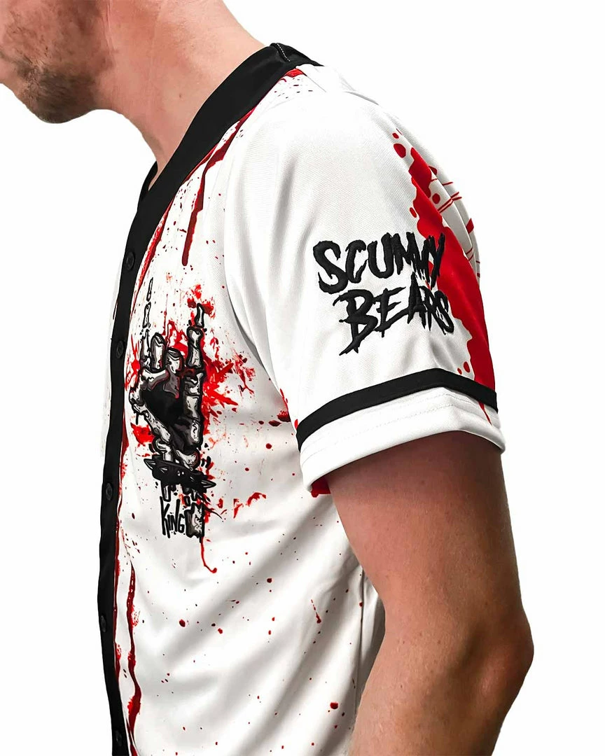 SULLIVAN KING X SCUMMY BEARS - SPINE COLLECTOR (WHITE) - BASEBALL JERSEY