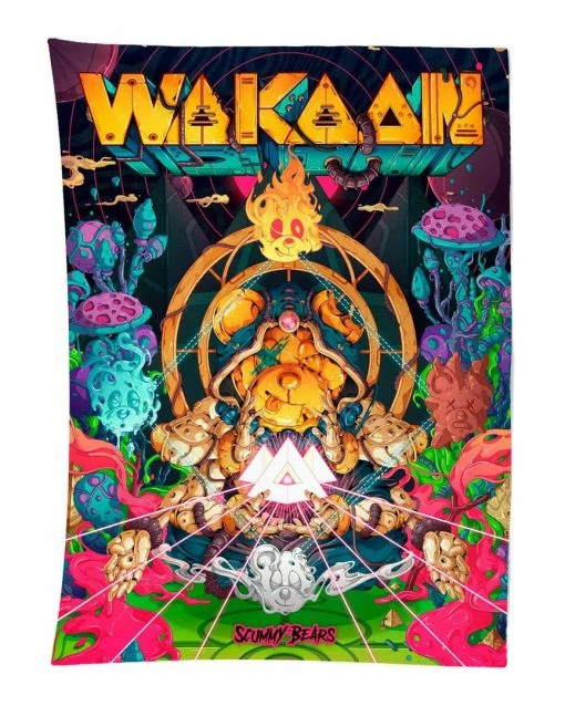 TAPESTRIES WAKAAN X SCUMMY BEARS - ANCIENT ALIENS - TAPESTRY