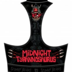 MIDNIGHT TYRANNOSAURUS X SCUMMY BEARS - BONEYARD - ZIPPERED SPORTS BRA
