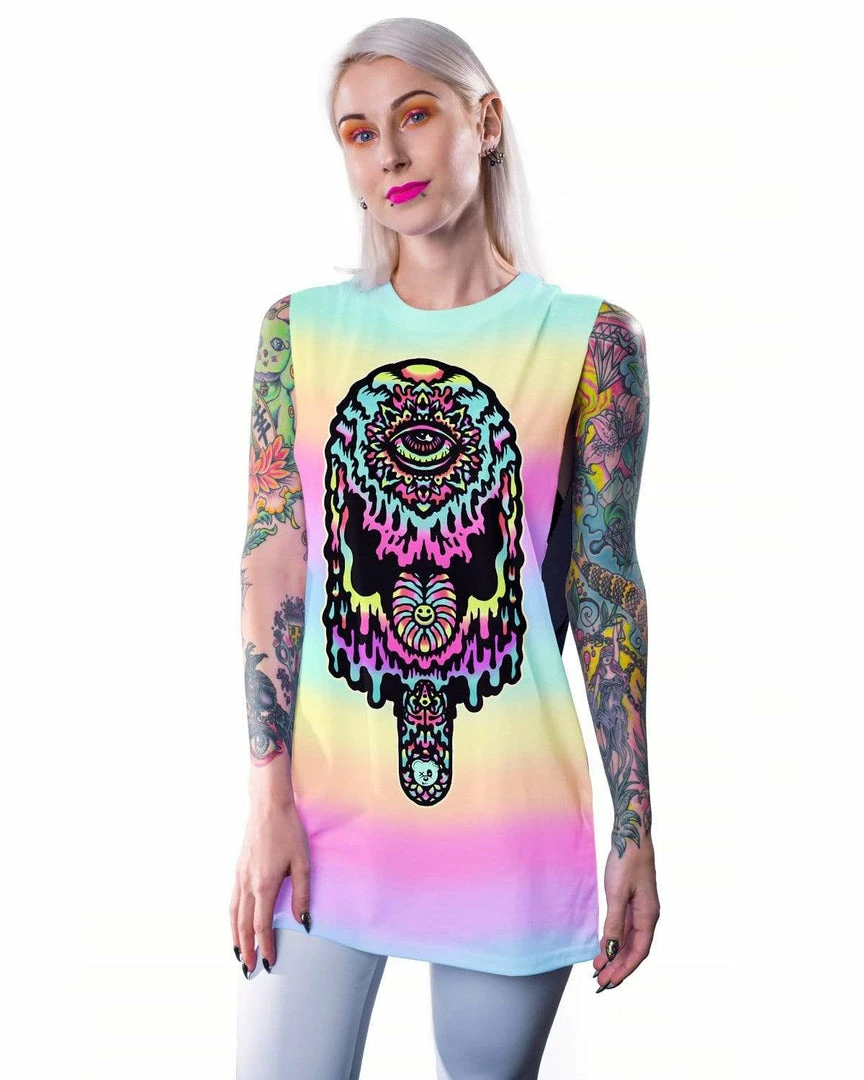 Scummy Bears CLOTHES AND STUFF POPSISKULLS - MELTED DREAMS - MUSCLE TEE
