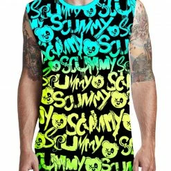 Scummy Bears POPSISKULLS - MELTED DREAMS (SOUR PATCH) - MUSCLE TEE CLOTHES AND STUFF