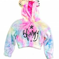 Scummy Bears SCUMMY DOODLE - FUZZY THINGZZ CROP HOODIE (UNICORN)
