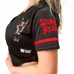 SULLIVAN KING X SCUMMY BEARS - SPINE COLLECTOR (BLACK) - CROP BASEBALL JERSEY JERSEYS