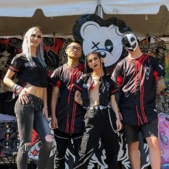 SULLIVAN KING X SCUMMY BEARS - SPINE COLLECTOR (BLACK) - CROP BASEBALL JERSEY JERSEYS