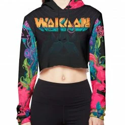 WAKAAN X SCUMMY BEARS - ANCIENT ALIENS - CROP HOODIE