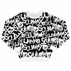 Scummy Bears SCUMMY PATTERN - CREW NECK SWEATSHIRT CLOTHES AND STUFF